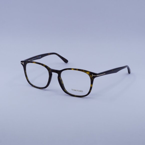 Tom Ford FT5505 052 Eyeglasses Dark Havana 52mm Square Frame - Picture 5 of 10